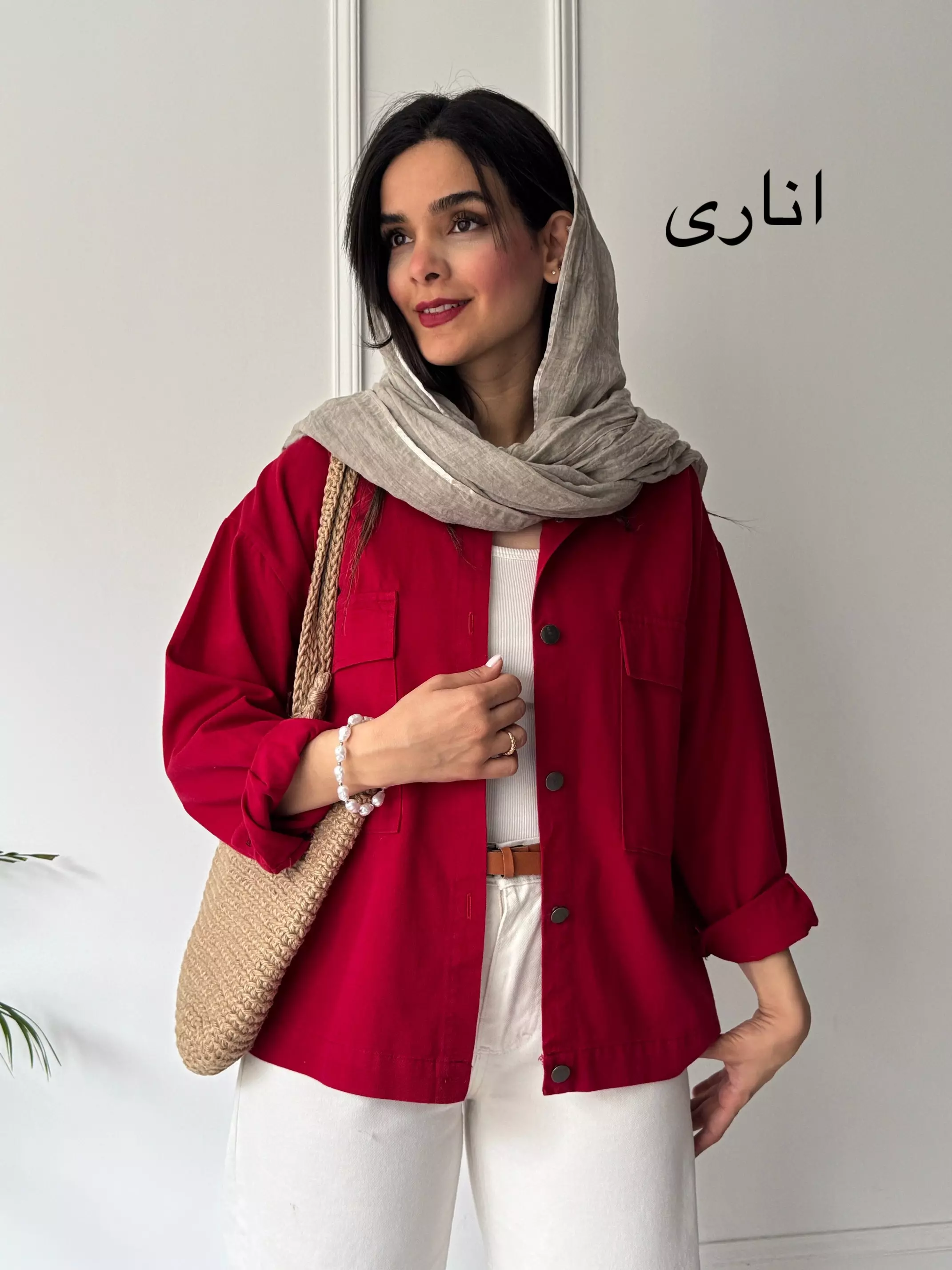 مانتو کتان یاسمین
